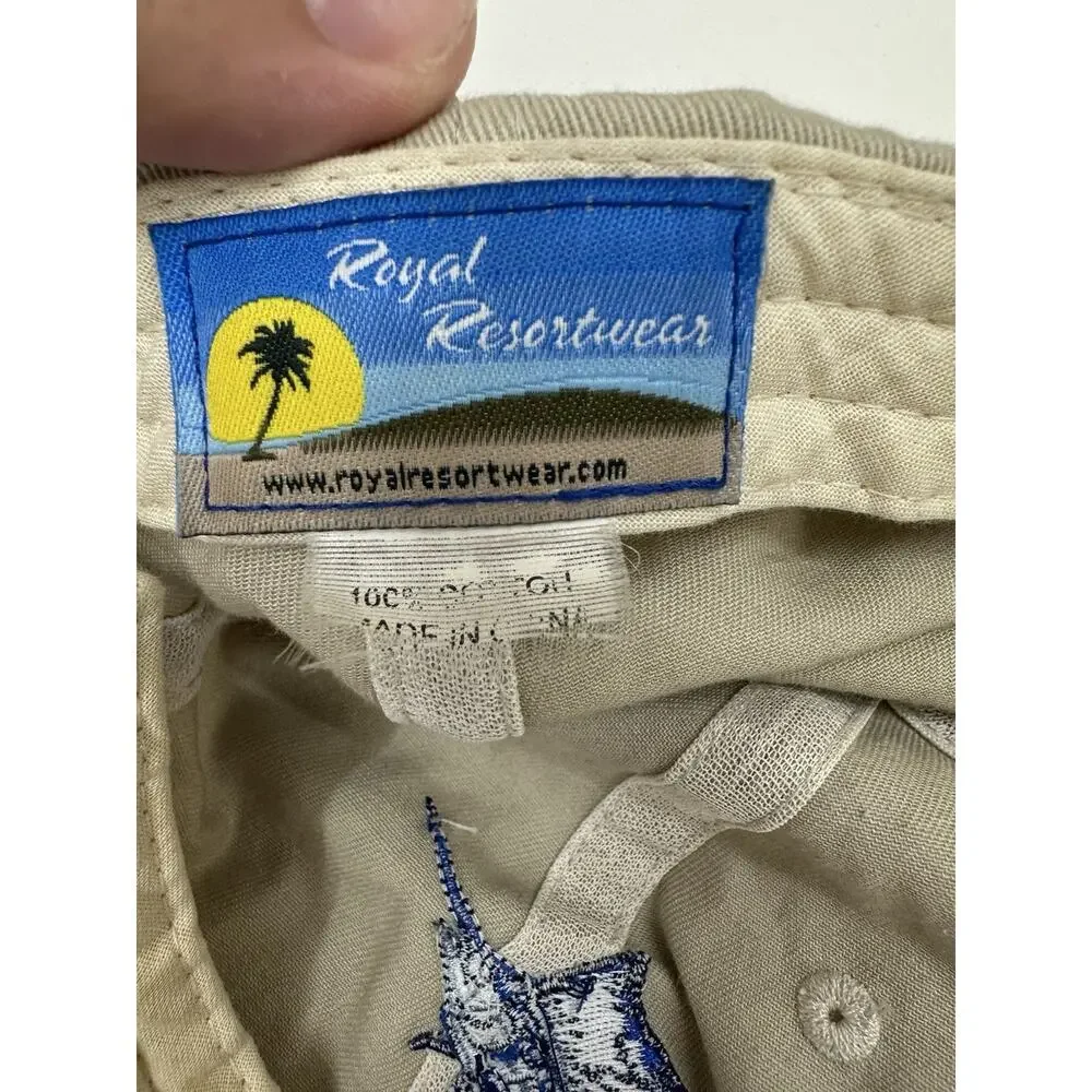 Royal Resortwear Baseball Hat Florida Embroidered Marlin Adjustable Cap
